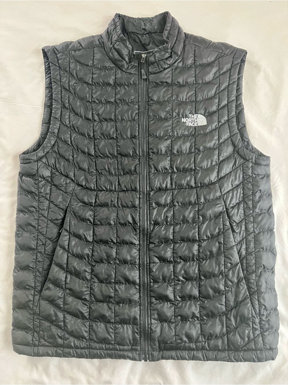 The North Face Mens Thermoball Black Quilted Packable Vest